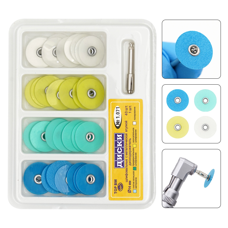 Teeth Whitening Express - 40 Teile/schachtel Dental Polieren Scheiben Halten