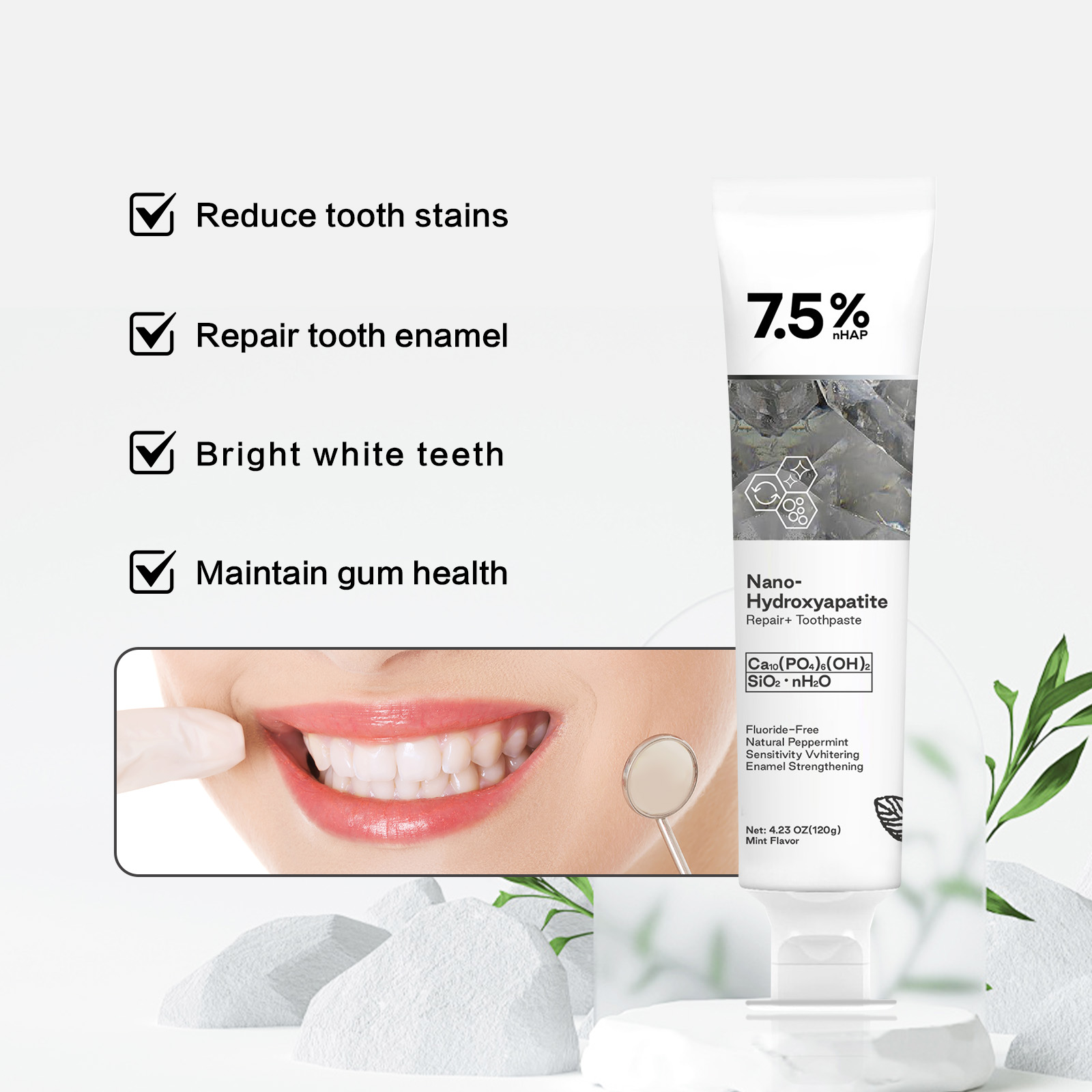 Nano-Hydroxyapatit Zahnpasta z – Teeth Whitening Cream Bewertung und Preis