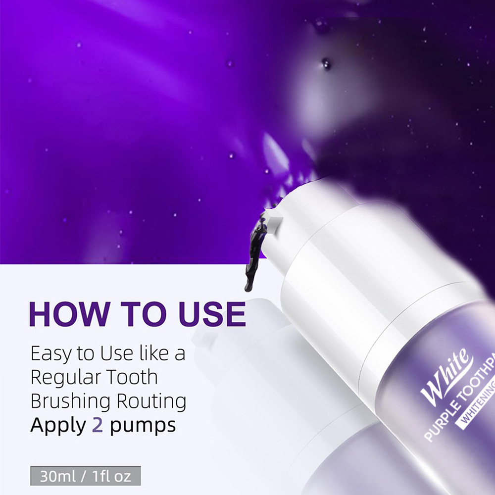 Lila Zahnaufhellungs-Zahnpasta – Teeth Whitening Cream Bewertung und Preis