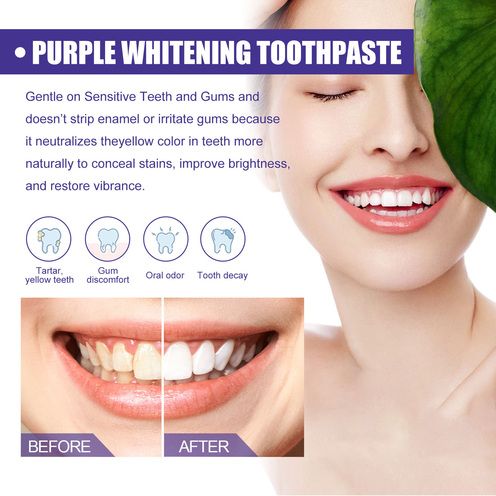 Lila Zahnpasta zur Zahnaufhell – Teeth Whitening Crest Bewertung und Preis
