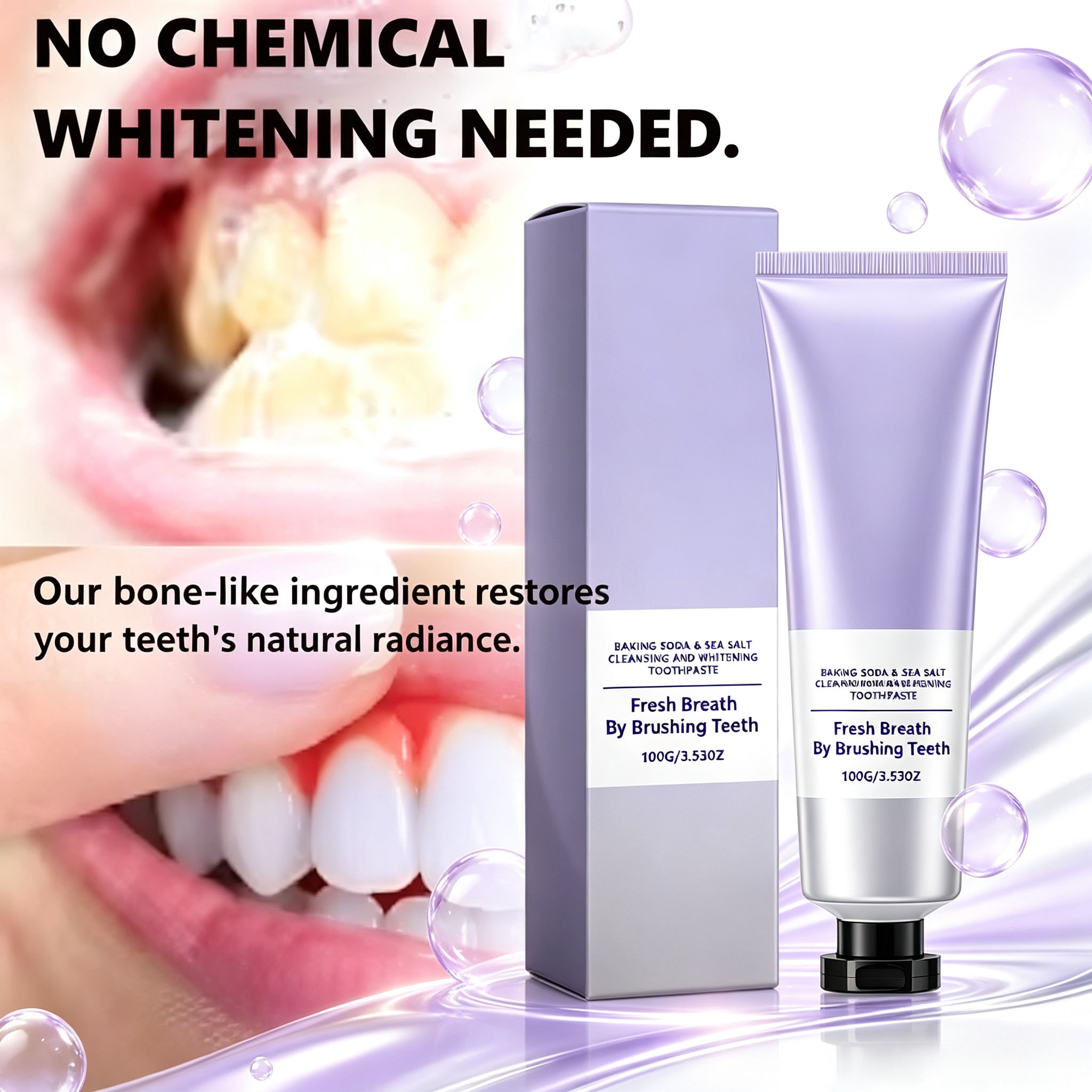Backpulver- und Meersalz-Zahnp – Teeth Whitening Baking Soda Bewertung und Preis