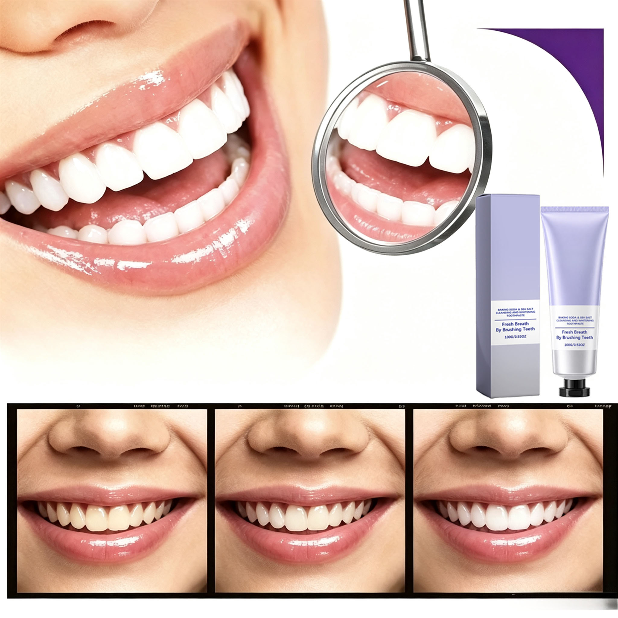 Backpulver- und Meersalz-Zahnp – Teeth Whitening Baking Soda Bewertung und Preis